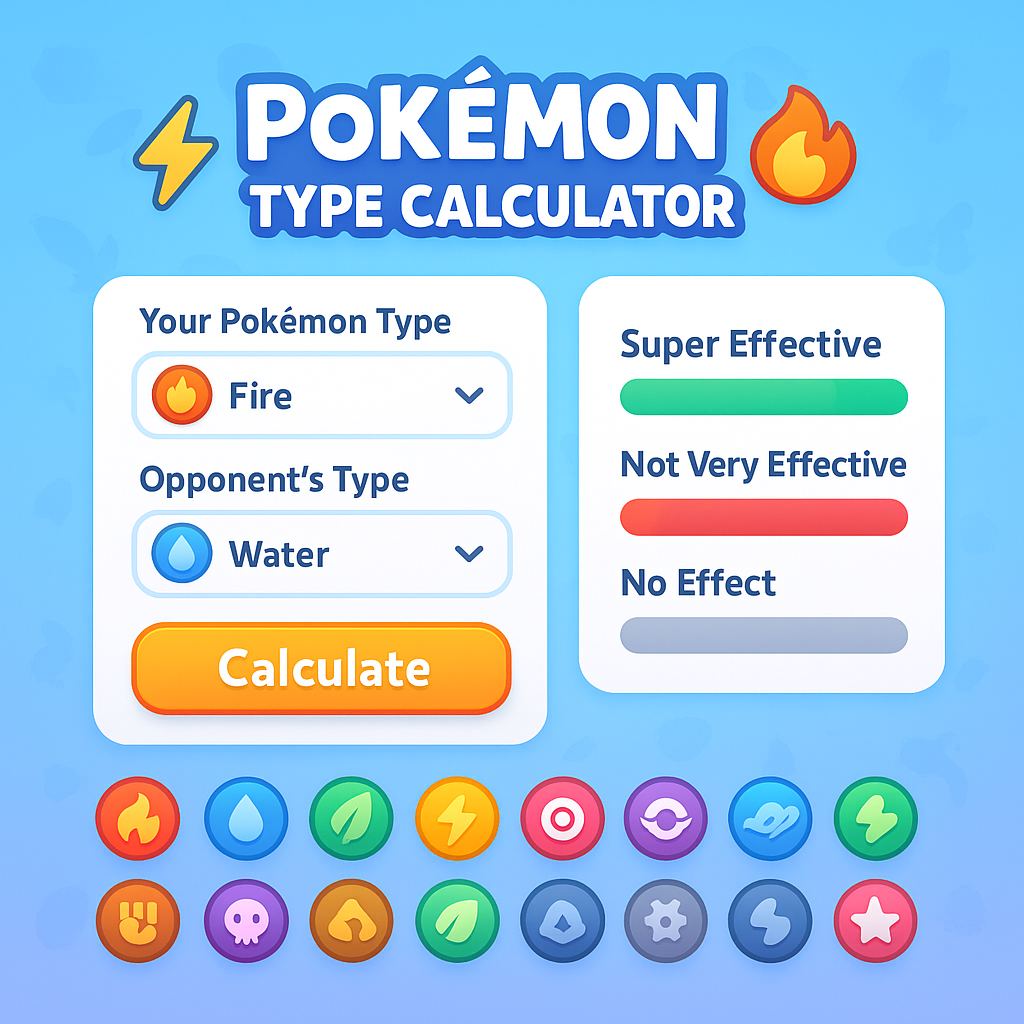 Pokémon Type Calculator
